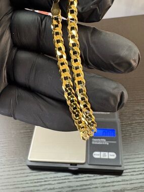 5mm 7 inch 14k Vermeil Gold Over 925 Sterling Silver Cuban Bracelet